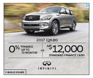 Infiniti car ads